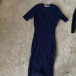 RACHEL ROY FITTED NAVY BLUE DRESS